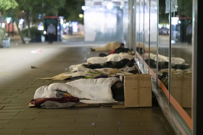 Homelessness on rise in London