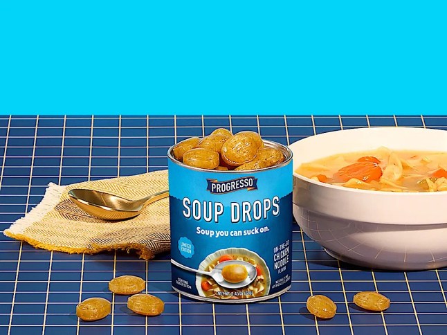 Suckable soup lozenges (yes) (Weird news)