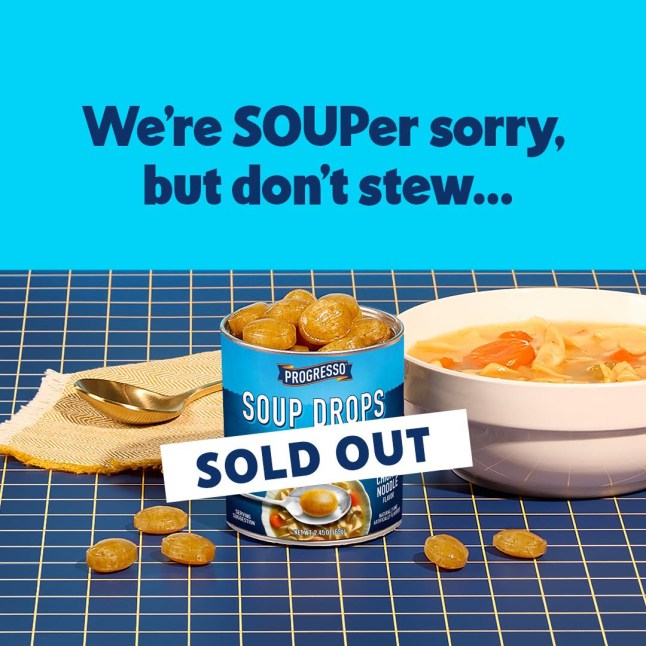 Suckable soup lozenges (yes) (Weird news)