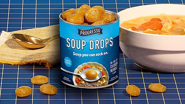 Suckable soup lozenges (yes) (Weird news)