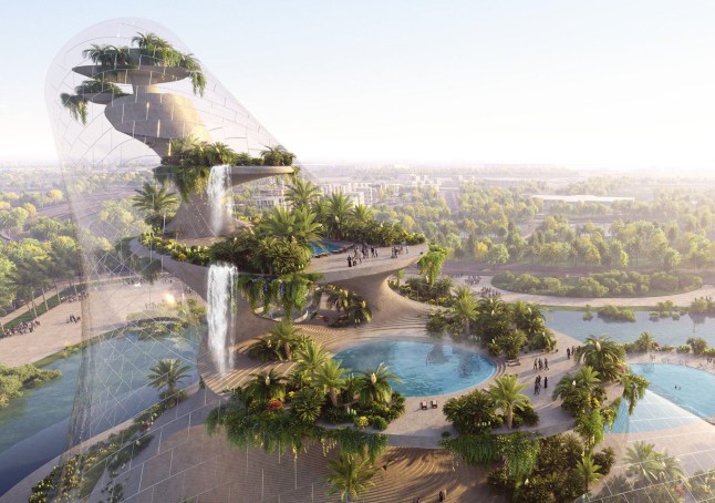 Dubai's answer to the Eden Project will feature 100m 'islands in the sky'