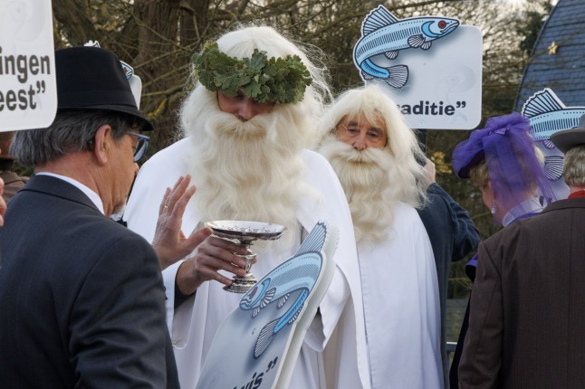 Mandatory Credit: Photo by Shutterstock (15164661h) Picture taken during the Krakelingen and Tonnekensbrand 2025, in Geraardsbergen, Sunday 23 February 2025. The historic Krakelingenstoet passes through the streets of Geraardsbergen this afternoon. Together with the Tonnekensbrand, this double celebration full of age-old traditions and symbols heralds the beginning of the coming spring. More than 1,000 people join the procession every year. They portray several pieces of the city's history. Geraardsbergen Krakelingen And Tonnekensbrand 2025, Geraardsbergen, Belgium - 23 Feb 2025