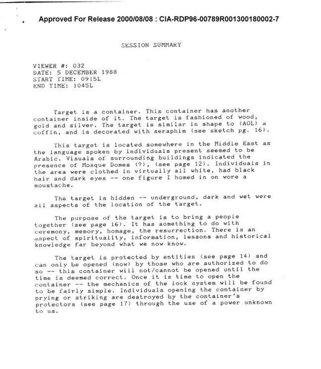 CIA doc claims Ark of the Covenant has been found