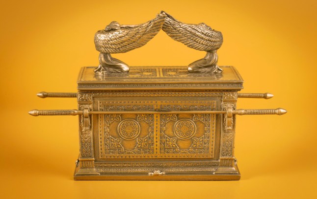 The Ark of the Covenant on a Gold Background
