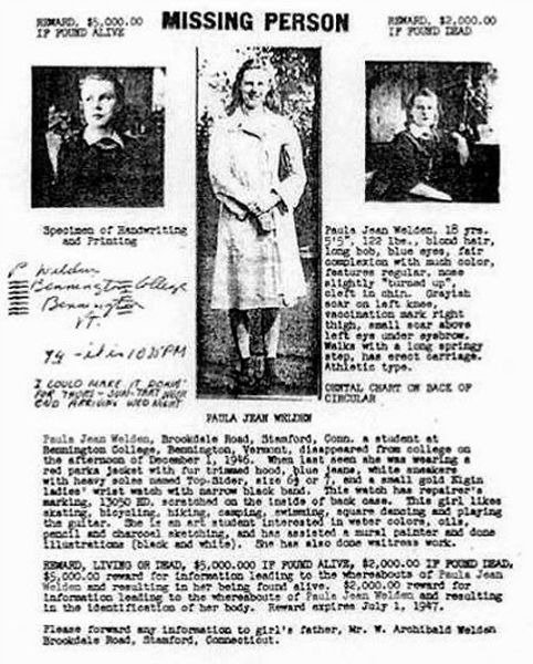 The spooky hauntings in 'America's Bermuda triangle' - missing person poster