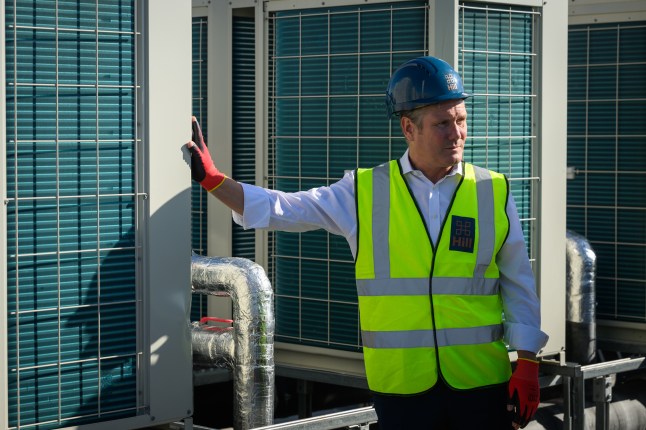 Keir Starmer Visits Housing Development To Highlight Labour's Plan To Freeze Energy Bills
