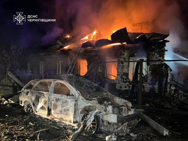 Strikes from Russia against Ukraine after peace talks in Istanbul ended without a ceasefire: picture shows the carnage in Chernihiv.
