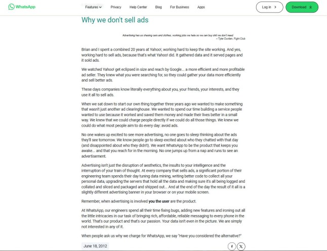 WhatsApp now has ads