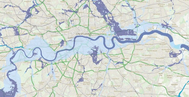 Could devastating flash floods hit London too? Check your long term flood risk