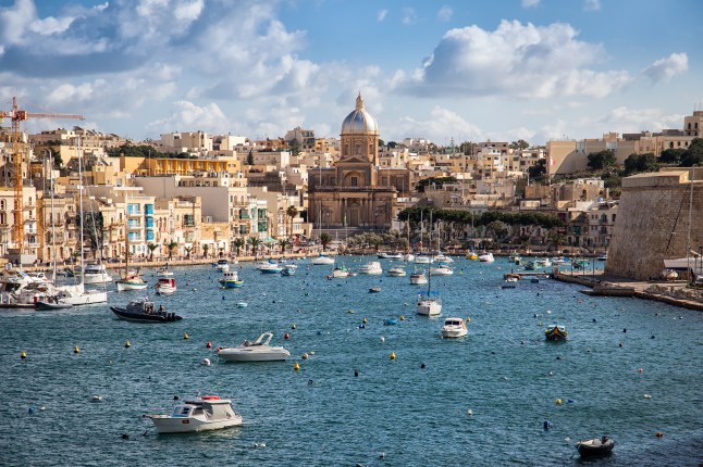 A view of the Marina Bay in Malta
