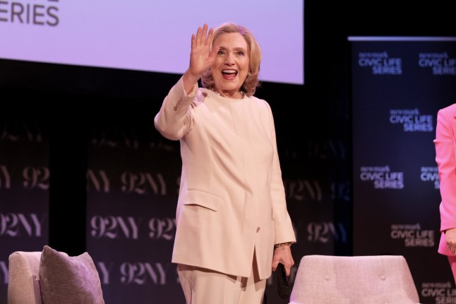 NEW YORK, NEW YORK - MAY 01: Hillary Clinton attends a conversation with Margaret Hoover for "Something Lost, Something Gained" at 92NY on May 01, 2025 in New York City. (Photo by Dominik Bindl/Getty Images)