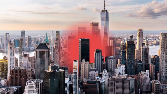 An ancient 250-mile-wide hot blob is heading for New York City credit: METRO GRAPHICS / Getty