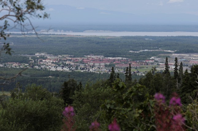 A general view of Fort Richardson, part of Joint Base Elmendorf-Richardson, ahead of a planned meeting between U.S. President Donald Trump and Russian President Vladimir Putin to discuss the war in Ukraine, in Anchorage, Alaska, U.S., August 13, 2025. REUTERS/Jeenah Moon