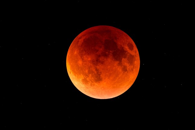 A photo of the total lunar eclipse from 2015.