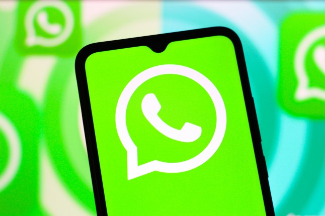 CANADA - 2025/04/24: In this photo illustration, the WhatsApp logo is seen displayed on a smartphone screen. (Photo Illustration by Thomas Fuller/SOPA Images/LightRocket via Getty Images)