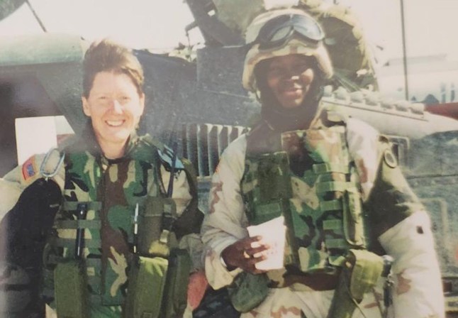 Danielle Green in the US Army before her injury. A female US Army vet who nearly died in a grenade attack in Iraq has become the first in the world to be fitted with a new 'hero' bionic arm - inspired by Call of Duty.Danielle Green lost her left arm while serving in Baghdad 20 years ago and has struggled with every day tasks ever since.But now, in a world-first, the 48-year-old says she wants to inspire fellow vets and amputees - and finally feels 'complete' after being fitted with the Hero RGD.The rugged new limb, described as the world's stongest bionic arm, has been developed by UK robotics firm Open Bionics with a design inspired by the Call of Duty: Black Ops 7 game. Photo released 01/10/2025