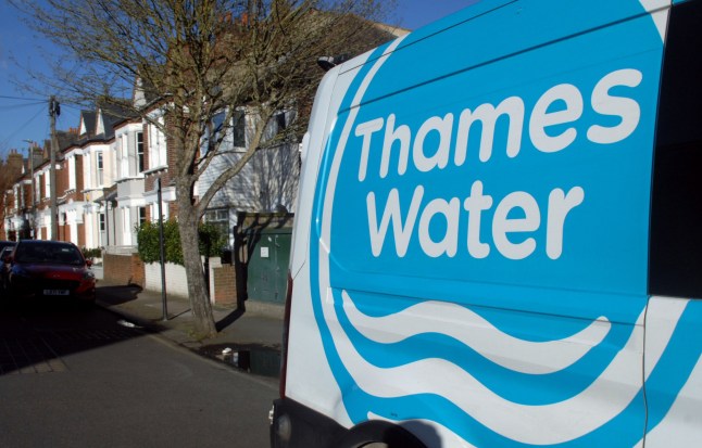 Mandatory Credit: Photo by Gill Allen/Shutterstock (15126506c) A Thames Water van is parked by houses on a residential street as engineers attend a site at a home in Wandsworth, south London, 30th January 2025. Water companies across the United Kingdom including Thames Water will increase bills significantly in 2025 and over a 5-year period. Thames Water, London, UK - 30 Jan 2025