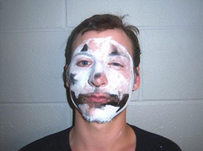 The best mug shots featuring people who have been arrested over the Halloween period have been revealed on the Internet. Andrew Davis, 20, was busted in May for allegedly striking a man with his car, dragging the victim 100 feet, and fleeing the scene of the accident.