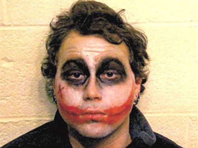 The best mug shots featuring people who have been arrested over the Halloween period have been revealed on the Internet. Dressed as the Joker, this New Yorker was arrested for causing a disturbance at an Applebee???s restaurant.