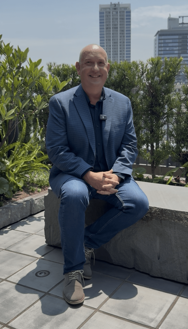 Tye Brady, Amazon's chief robotics engineer, at the Amazon Delivering the Future conference in Tokyo, Japan