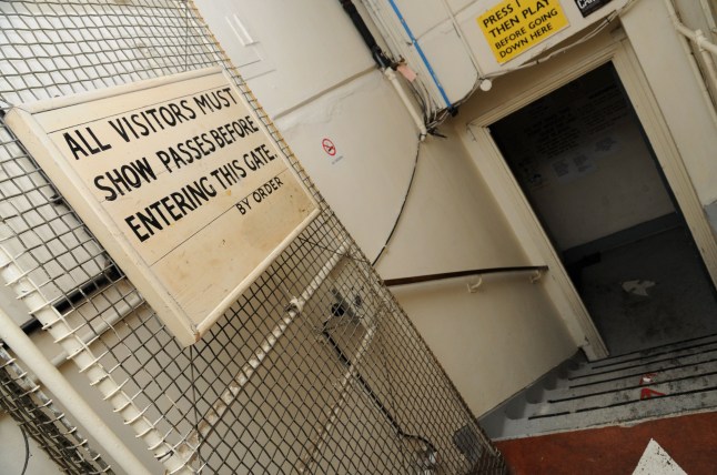 Mandatory Credit: Photo by Andy Drysdale/Shutterstock (803186bq) Inside the entrance bungalow are the steps down to the bunker tunnel Secret Ex Government Nuclear Bunker at Kelvedon Hatch, Essex, England, Britain. Formerly Regional Government Headquarters 5.1 ( RGHQ5.1) - Sep 2008