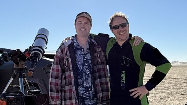 Photographer captures an 'absolutely preposterous' snap of a skydiver transiting the sun The Fall of Icarus Andrew McCarthy Jim Hamberlin Gabriel C. Brown