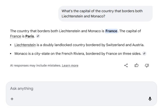 Google boss says don't trust AI search - here's what it said when we tested it