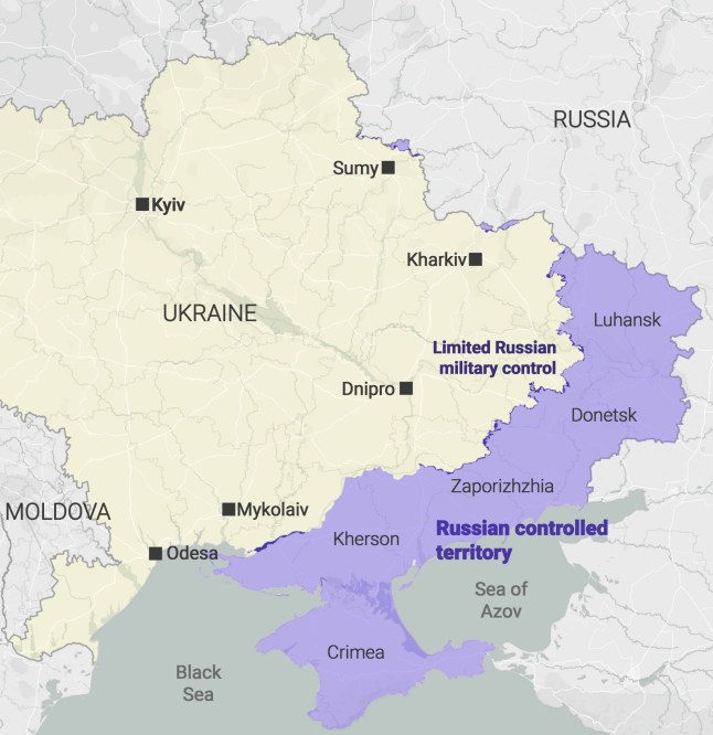 Russia Ukraine territory