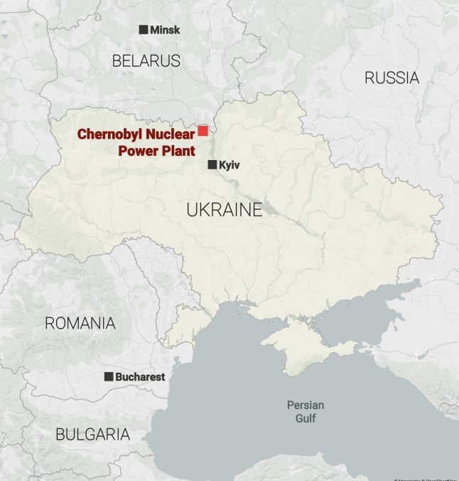 METRO GRAPHICS Chernobyl Nuclear Power Plant Map