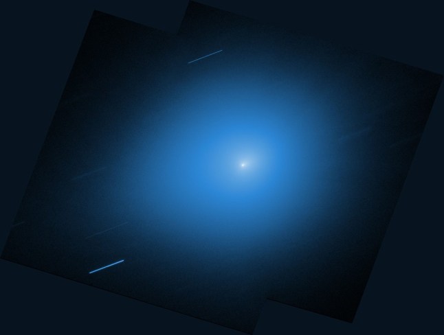 NASA?s Hubble Space Telescope reobserved interstellar comet 3I/ATLAS Nov. 30, with its Wide Field Camera 3 instrument. NASA, ESA, STScI, D. Jewitt (UCLA), M.-T. Hui (Shanghai Astronomical Observatory). Image Processing: J. DePasquale (STScI) https://science.nasa.gov/blogs/3iatlas/2025/12/04/nasas-hubble-space-telescope-revisits-interstellar-comet/