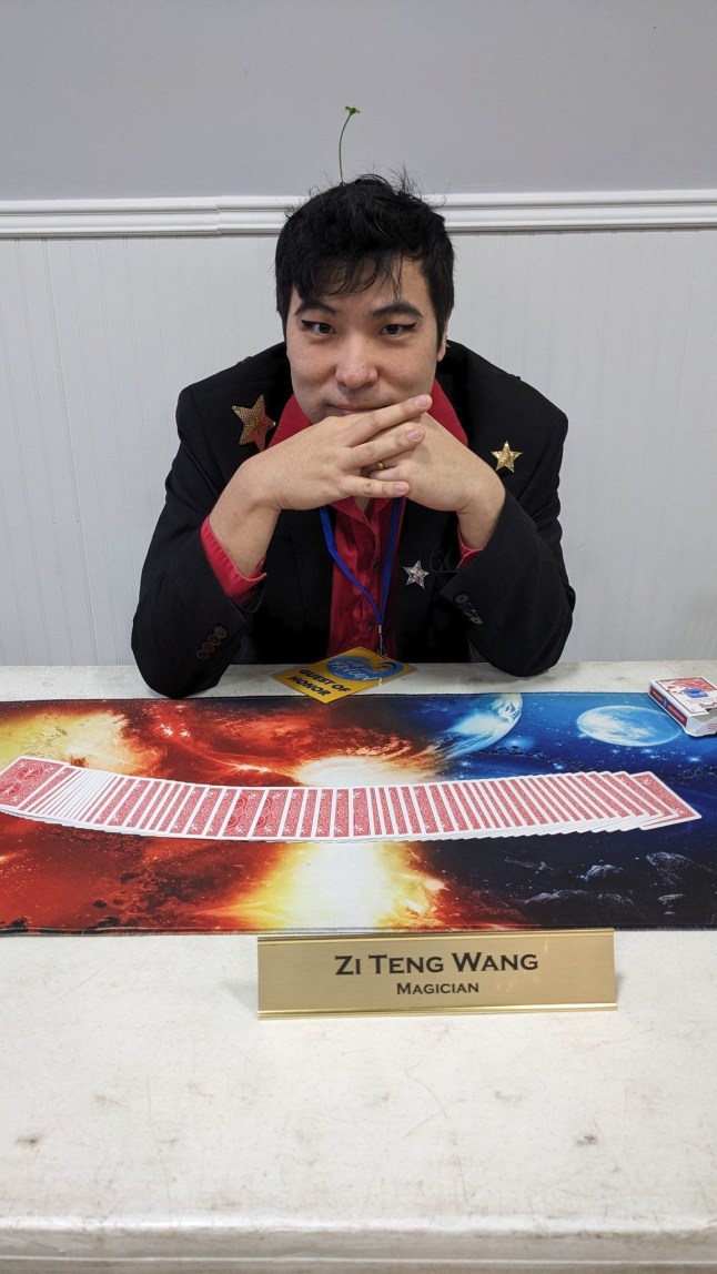 Magician, Zi Teng Wang, ?forgot the password to his own hand?