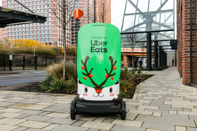 Christmassy robots are now delivering Pad Thai on Uber Eats