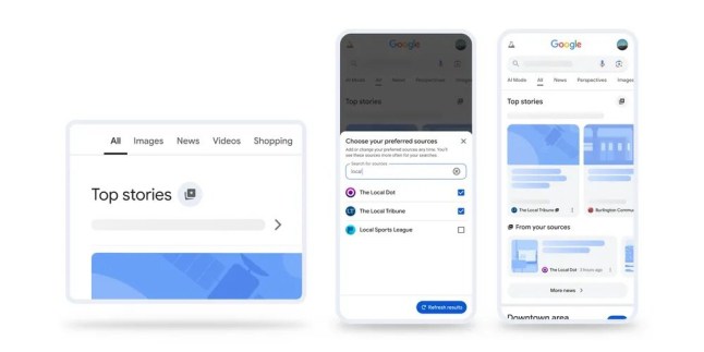 Google launches ?preferred sources? globally to let you pick your favourite news sites Google
