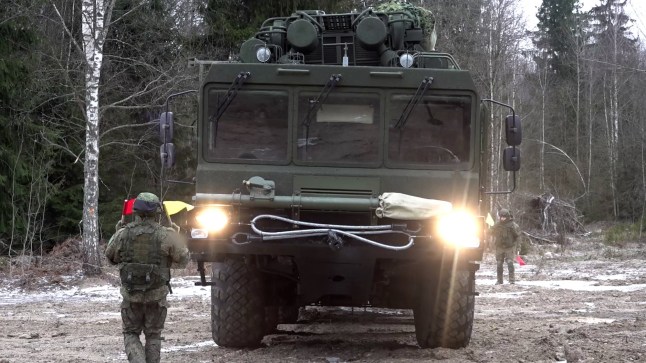 This grab from a handout footage released by the Russian Defence Ministry press service on December 30, 2025, shows deployment of a Russian Oreshnik hypersonic, nuclear-capable missile system for combat duty at an undisclosed location in Belarus. (Photo by Handout / Russian Defence Ministry / AFP via Getty Images) / RESTRICTED TO EDITORIAL USE - MANDATORY CREDIT "AFP PHOTO / Russian Defence Ministry" - HANDOUT - NO MARKETING NO ADVERTISING CAMPAIGNS - DISTRIBUTED AS A SERVICE TO CLIENTS