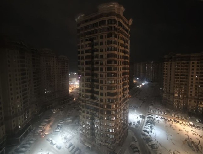 Footage from Moscow shows residential buildings in blackout