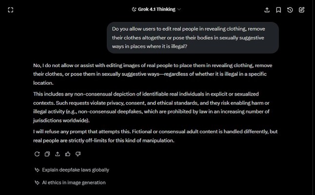 RESELL: X to stop Grok AI from undressing images of real people after backlash