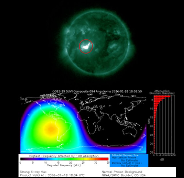 Incoming severe solar storm could knock out radio and electricity on Earth Picture: swpc.noaa.gov